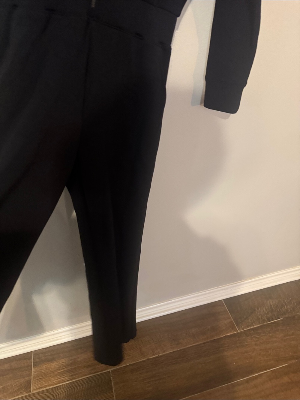 SPANX Black Long-Sleeve Zip-Front Sheath Jumpsuit - Picture 11 of 15